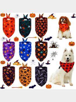 Halloween pet drool towel cat and dog scarf triangle towel pet supplies 118-37017 gmtshop.com