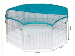 Wire Pet Playpen with waterproof polyester cloth 8 panels size 63x 60cm 06-0114 gmtshop.com
