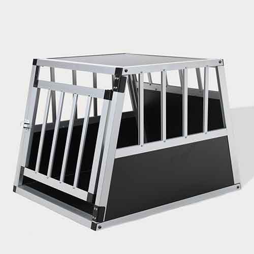 Single Door Aluminum Dog cage 75a 54cm 06-0765 Aluminum Dog cage: Pet Products, Dog Goods Single Door Aluminum Dog cage 75a 54cm