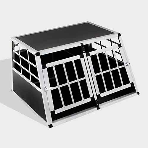 Aluminum Dog cage Small Double Door Dog cage 65a 89cm 06-0770 Aluminum Dog cage: Pet Products, Dog Goods Small Double Door Dog cage 65a 89cm
