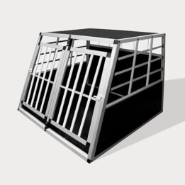 Aluminum Small Double Door Dog cage 89cm 75a 06-0772 Pet products factory wholesaler, OEM Manufacturer & Supplier gmtshop.com