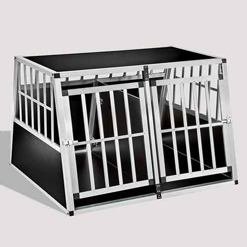 Aluminum Dog cage Large Double Door Dog cage 75a 104 06-0777 Aluminum Dog cage: Pet Products, Dog Goods Large Double Door Dog cage 75a 104