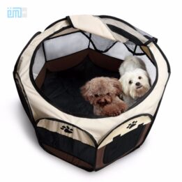 Foldable Portable Soft Sided 600D Oxford Cloth Indoor and Outdoor Dog Cat Playpen Pet Playpen with 8 Panels 06-0237 Pet products factory wholesaler, OEM Manufacturer & Supplier gmtshop.com