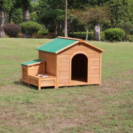 Novelty Custom Made Big Dog Wooden House Outdoor Cage gmtshop.com