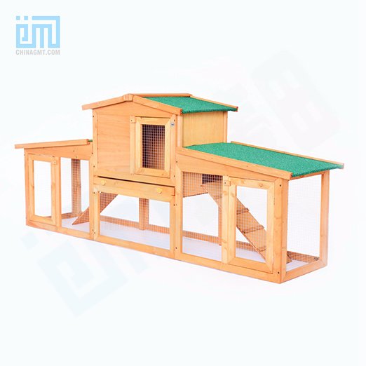 GMT60005 China Pet Factory Hot Sale Luxury Outdoor Wooden Green Paint Cheap Big Rabbit Cage gmtshop.com