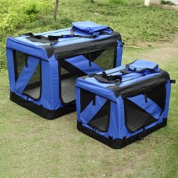 Blue Large Dog Travel Bag Waterproof Oxford Cloth Pet Carrier Bag gmtshop.com