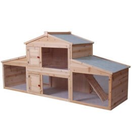Large Wood Rabbit Cage Fir Wood Pet Hen House gmtshop.com