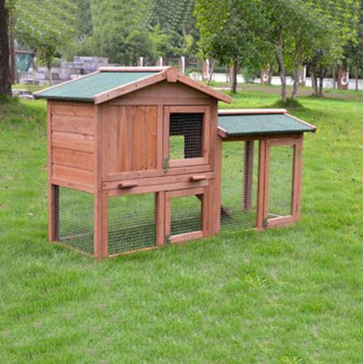 Outdoor Wooden Pet Rabbit Cage Large Size Rainproof Pet House 08-0028 gmtshop.com