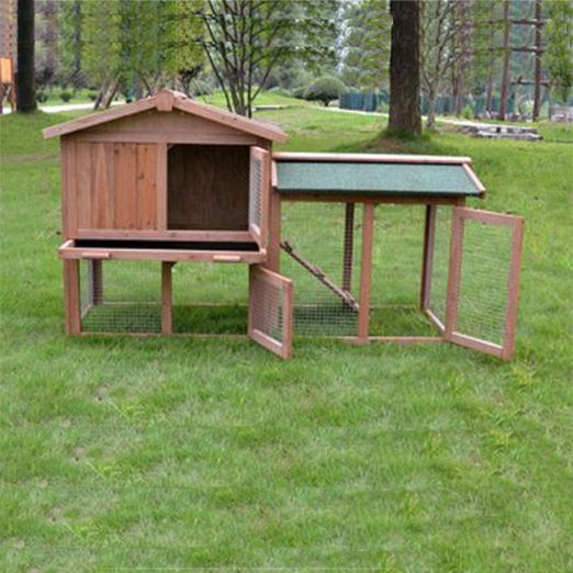 Outdoor Wooden Pet Rabbit Cage Large Size Rainproof Pet House 08-0028 gmtshop.com
