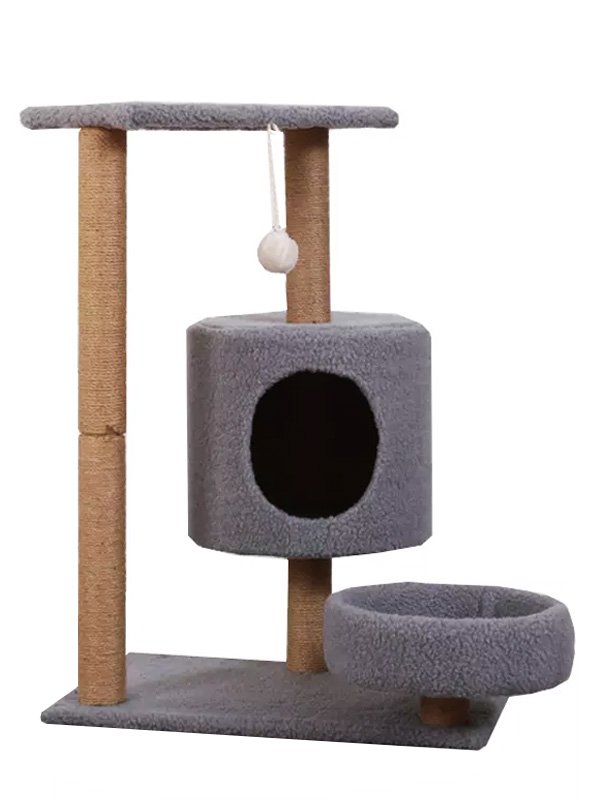 GMTPET Pet Furniture Factory best cat climbers post climbing scratching With Sleep Spoon cat tree manufacturers cat tree houses 06-1174 gmtshop.com