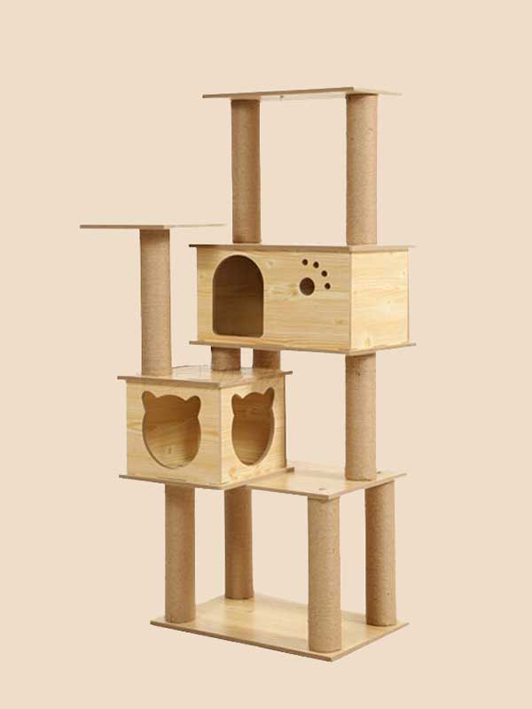 Factory OEM Direct Wholesale New Product Solid Wood Cat Tree Pet Cat Climbing Frame