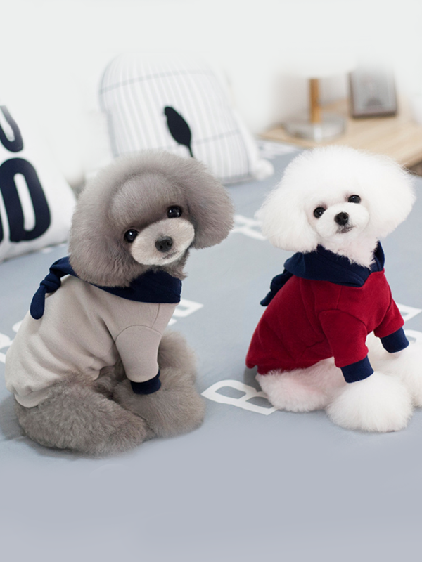 Factory Wholesale Pure Cotton Winter Warm Dog Clothes Hoodie