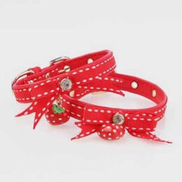 China pet collar factory wholesale dog red collars leashes 06-0560