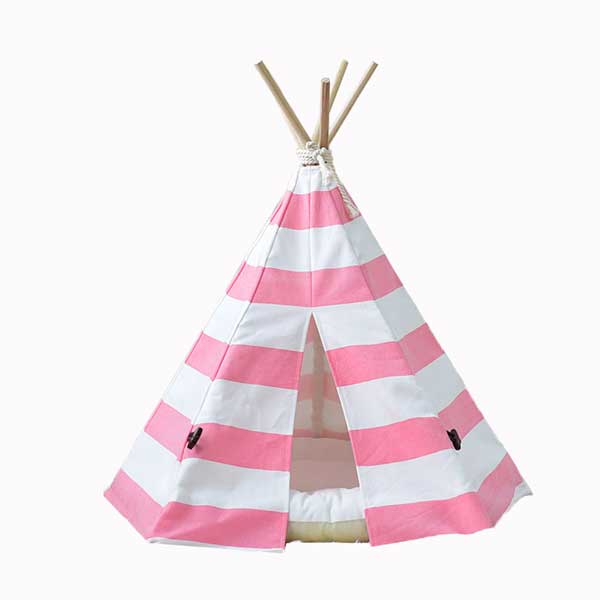 Canvas Teepee: Factory Direct Sales Pet Teepee Tent 100% Cotton 06-0943 Pet Tents outdoor pet tent