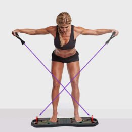 Fitness Equipment Multifunction Chest Muscle Training Bracket Foldable Push Up Board Set With Pull Rope gmtshop.com