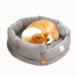 Winter Warm Washable Circular Dog Bed Sponge Comfy Sleeping Pet Bed gmtshop.com