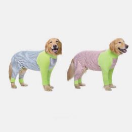 Wholesale Summer Pet Clothing Striped Clothes For Big Dogs Four Legs gmtshop.com