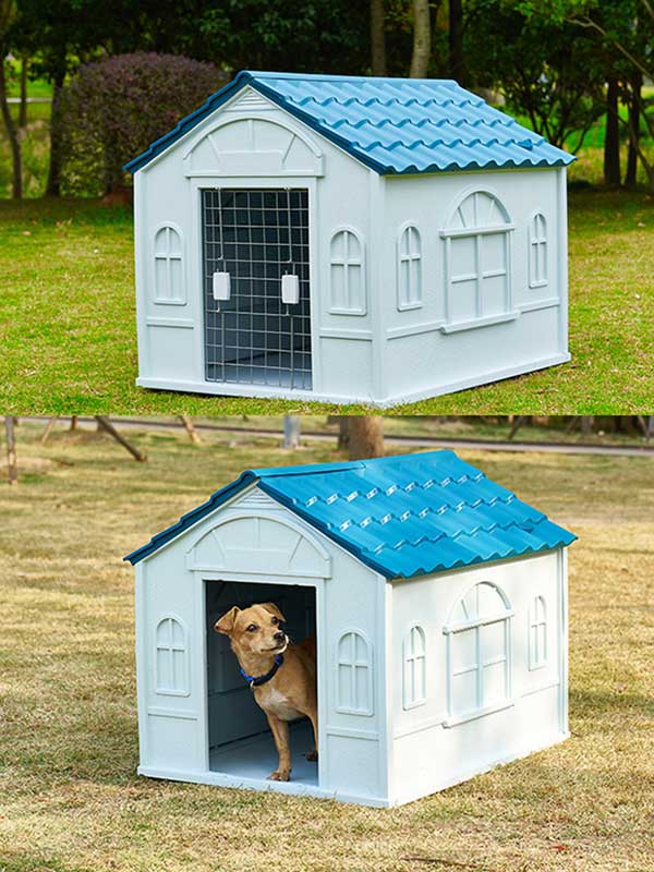 Modern Outdoor Luxury Large PP Material Dog House Outdoor Heat Insulated Dog House For Sale 06-1606 Dog House: Pet Products, Dog Goods 06-1606