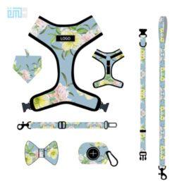 Pet harness factory new dog leash vest-style printed dog harness set small and medium-sized dog leash 109-0014 gmtshop.com