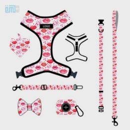 Pet harness factory new dog leash vest-style printed dog harness set small and medium-sized dog leash 109-0016 gmtshop.com