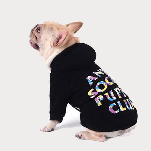 2 Dog Clothes Wholesale Custom Printed Thick Cotton Hooded 06-1343 Dog Clothes: Shirts, Sweaters & Jackets Apparel adidog dog clothes