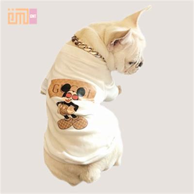 Factory Wholesale OEM Fashionable Cotton Pug Bulldog Summer Cloth Pet Dog Clothes 06-0476 Dog Clothes: Shirts, Sweaters & Jackets Apparel cat and dog clothes