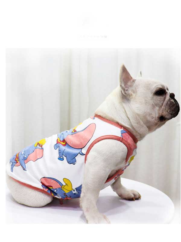 GMTPET French Summer thin section spring and summer new products Bulldog Pug dog fat dog clothes cotton Dumbo vest French fighting clothes 107-222021 Dog Clothes: Shirts, Sweaters & Jackets Apparel 107-222021