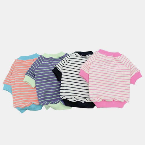 Striped Cotton Parent-child Outfit Pet Clothing Dog Clothes Pets For Spring and Autumn 06-0497 Dog Clothes: Shirts, Sweaters & Jackets Apparel 06-0497-1