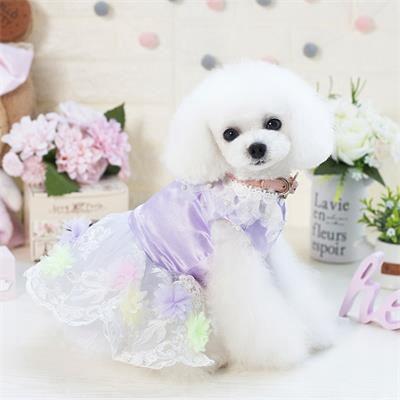 Pet Accessories: Dog Summer Dress Satin Pet Apparel 06-0371 Dog Clothes: Shirts, Sweaters & Jackets Apparel cat and dog clothes