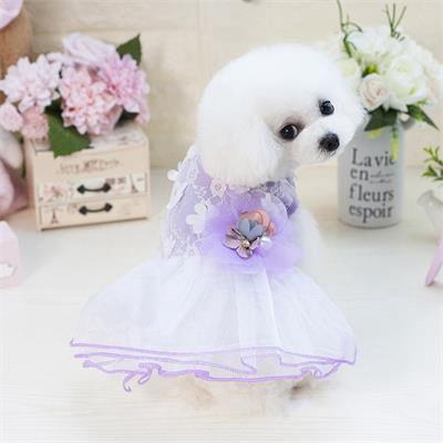 Dog Skirt: Dog Clothing Summer Dress Lace 06-0376 Dog Clothes: Shirts, Sweaters & Jackets Apparel cat and dog clothes