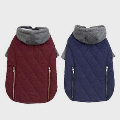 Factory OEM Pet Clothing Back Zipper Colorblock Hooded Coat 06-1247 Dog Clothes: Shirts, Sweaters & Jackets Apparel Clothes dog