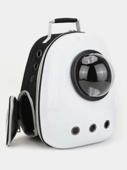 Ivory White Upgraded Side Opening Pet Cat Backpack 103-45002 www.gmtshop.com