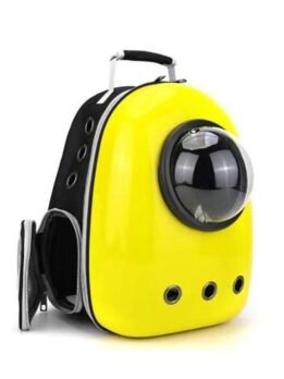 Yellow upgraded side opening cat backpack 103-45013 www.gmtshop.com