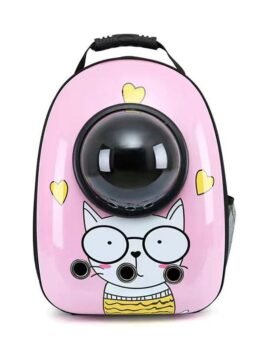 Pink Meow Miss Upgraded Side-Opening Pet Cat Backpack 103-45028 gmtshop.com