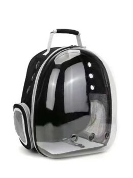 Wholesale Transparent black pet cat backpack with side opening bag103-45051.jpg