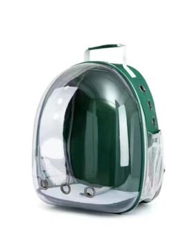 Transparent green pet cat backpack with side opening 103-45057 gmtshop.com