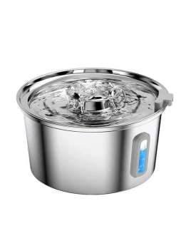 Wholesale 3.2L Stainless Steel Pet Water Dispenser Cat Water Feeder Dog Water Dispenser 120-3360 Pet Products Factory, OEM Manufacturer, Supplier, Agent gmtshop.com OEM ODM Wholesale stainless steel pet cat dog water dispenser Fountain